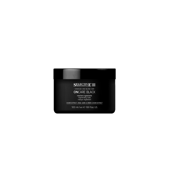 Selective Professional OnCare Black Mask - Regenerační maska s kaviárem a šnečím extraktem 500 ml